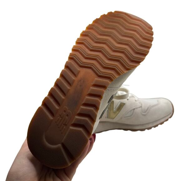 New Balance x J.Crew Gold Salt Sneakers Women's Size 7 - Picture 7 of 8